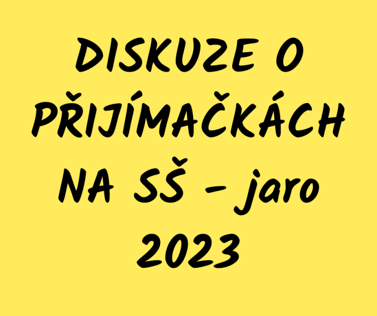 Diskuze o přijímačkách 2023 (výběr odkazů na zdroje a články z období cca jednoho měsíce po přijímačkách)